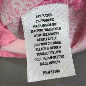 Crown & Ivy Ruffle Collar Sleeveless Blouse Womens Large Pink/White Floral thumbnail 7