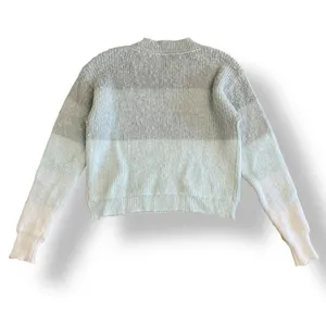 Free People‎ Autumn Sky Cloud Combo Striped Sweater Womens Size S Green Cream thumbnail 5