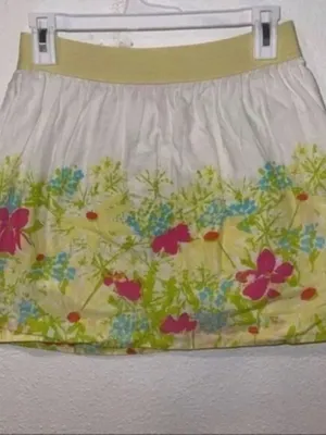 Lily Pulitzer Whitley Skirt in Blue Eyed Girl Border thumbnail 4