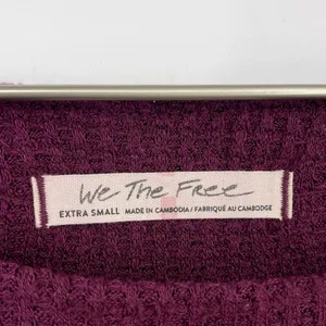 Free People North Shore Purple Thermal SZ XS thumbnail 6