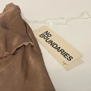 No Boundaries Babydoll Sz XXL Camisole Y2K Top Beige‎ Lace Trim Bow Detail thumbnail 9