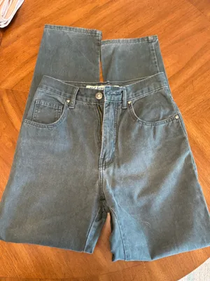 Vintage Dark Green Tapered Ankle Jeans- No! Jeans Absolutely Blues thumbnail 3