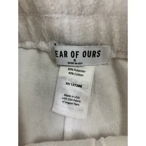 Year of Ours Sweat Shorts Small White Cotton Lounge Casual thumbnail 3