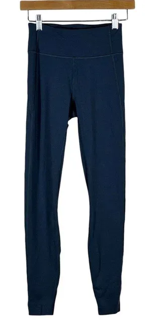 Allbirds Natural Legging Solid Athletic Pants Blue Sustainable High Rise Size XS thumbnail 1