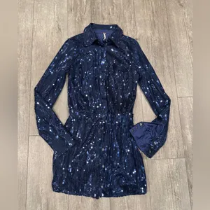 Free People Midnight Sequin Dress thumbnail 4