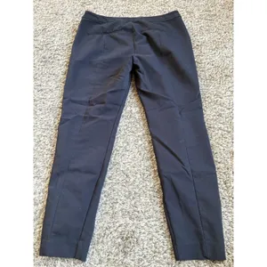 Old Navy Women's Black Solid Twill Dress Pants Slim Skinny Stretch Pockets Mid thumbnail 8