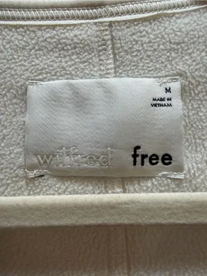 Aritzia Wilfred Free Long Sherpa Liner Jacket EUC M thumbnail 4
