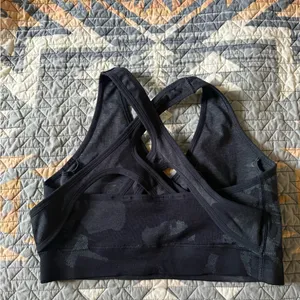 Gymshark Black Adapt Camo Sports Bra thumbnail 2