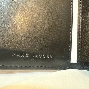 Marc Jacobs Mini Black Compact Coin Pouch Card Wallet thumbnail 4