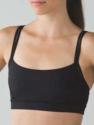 lululemon Straight Up Sports Bra - Size 6 Black thumbnail 1