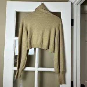 Princess Polly Zahara Cropped Turtleneck Sweater Beige - 4 thumbnail 6