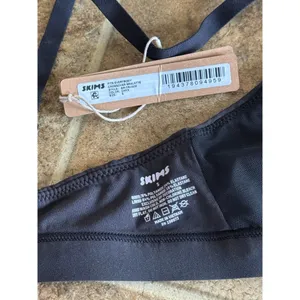 Skims Fits Everybody Crossover Bralette Onyx Size Small thumbnail 6
