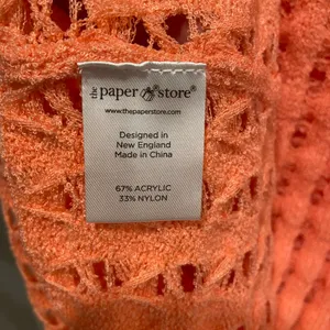 NWT Uncharted Threads Size L Coral Stretchy Knit Crochet Terry Cover Up Dress thumbnail 9