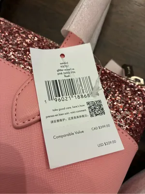 Kate Spade Satchel Flash Glitter Pink Bag Purse Crossbody New NWT thumbnail 2