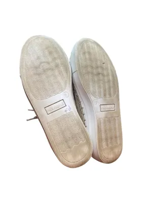 Free People wms cream white leather low top fashion sneakers sz 7 SKU 10-326 thumbnail 5