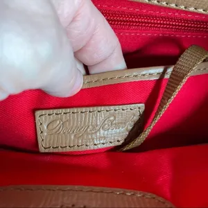 Dooney & Bourke Morgan Saddle Tan Shoulder Bag with Dust Bag and Coin Purse‎ thumbnail 9
