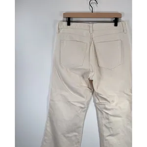 J.CREW Womens Jeans Beige Denim High Rise Relaxed 84 Kickout Crop Rigid Size 29 thumbnail 9