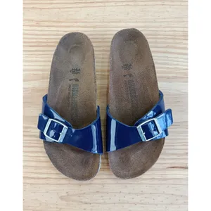 Birkenstock Madrid Blue Patent Sandals Size EU 36 US 5.5 Slightly Used thumbnail 4