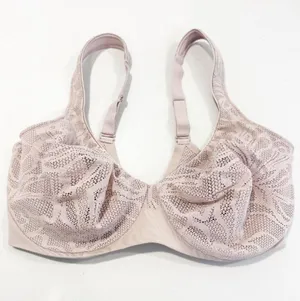 Bali Bra Size 38DD Nude Mesh Underwire Minimizer Coolest Smoothing Top‎ Classic thumbnail 1