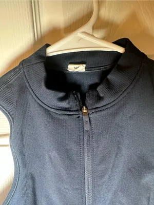 Lululemon Navy Sleeveless Half-Zip Tank‎ thumbnail 2