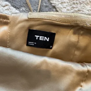 Aritzia Gold Strapless Mini Dress by TEN Size 2 thumbnail 3