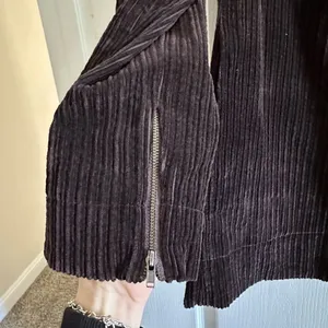 Eileen Fisher Corduroy Jacket Asymmetrical Zipper Brown Womens S thumbnail 5