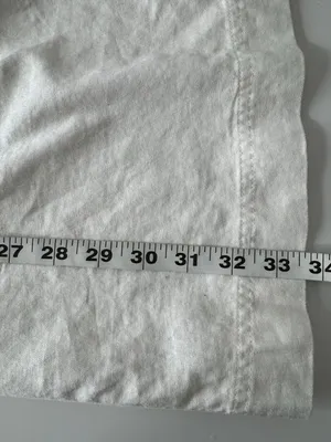 MADEWELL Linen-Cotton Puff-Sleeve Summer A-line Dress Sz 2 White Summer Retro thumbnail 13