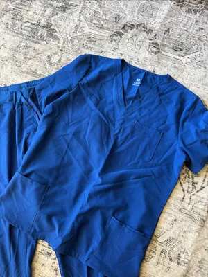 Cozy Fit Royal blue scrub set size medium thumbnail 2