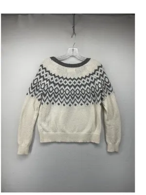 The HOLLISTER Nordic Fair Isle Rhinestone Crewneck Sweater in size S thumbnail 4