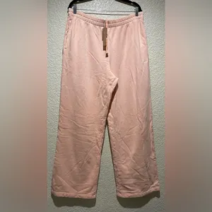 Skims NWT French Terry Low Rise Straight Leg Pant Cantaloupe Size L thumbnail 5