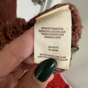 Free People | Women's Rust Brown Oversized V-Neck Knit Sweater Dress, Size S/P thumbnail 7