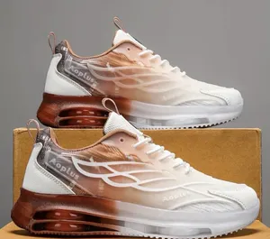 Stylish Gradient Sneakers White Size 9 thumbnail 1