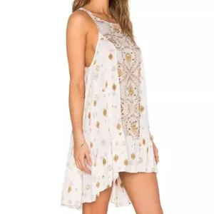 Intimately Free People Into You Tea Sleeveless Mini Slip Dress Beige Size S thumbnail 2