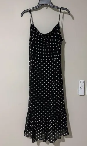 Petal & Pup Francesca Midi Dress Size L Black Polka Dot thumbnail 5