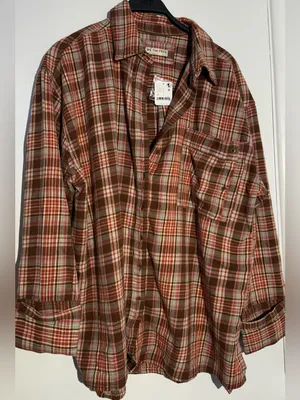 NWT! We The Free Brown, Rust & Pink Plaid Shirt Jacket thumbnail 7