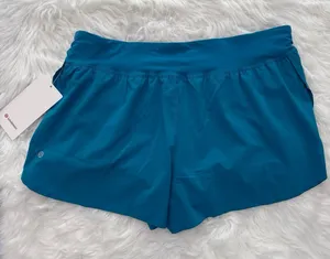 Lululemon Fast and Free High Rise Classic Fit Split Short 3" Hawaiian Blue XL thumbnail 1