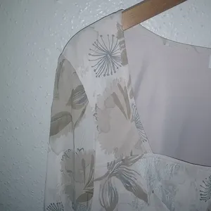 Unique Spectrum XL Fairy Pink Soft Floral Satin Ribbon Trim Tie Top thumbnail 5