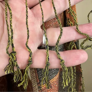 Pashmina & Silk Floral Patterned Scarf with Fringe Old Money Chic Classic thumbnail 7