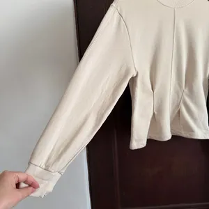 & OTHER STORIES | Cream Fitted Darted Crewneck Sweatshirt | Extra Small thumbnail 4
