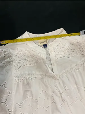 Universal Threads White Eyelet Cotton Women’s Dress thumbnail 3