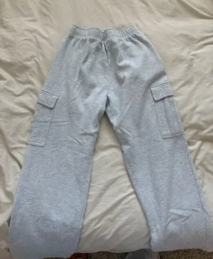 Heather Grey Cargo Sweatpants Gray thumbnail 3