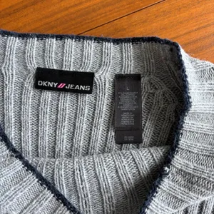 90s Vintage DKNY Jeans Sweater L Gray Ribbed Zipper Cuff Grunge Y2K Gorpcore Ski thumbnail 10