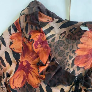 Unique Vintage Vintage Floral and Animal Print Blouse thumbnail 2