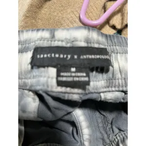 Sanctuary Anthropologie Carefree Cargo Jogger Pant Gray Tie Dye size Medium thumbnail 7