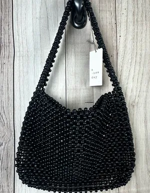 A New Day Elegant Black Beaded Shoulder Bag thumbnail 1