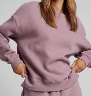 SKIMS Classic Cotton Crewneck Fleece thumbnail 1