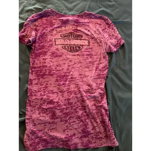 Vintage Y2K Harley Davidson Women's Small T-Shirt Bling Las Vegas Nevada Purple thumbnail 9
