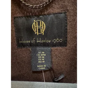 House of Harlow 1960 wool-blend long Overcoat Brown Size Medium Women's thumbnail 4