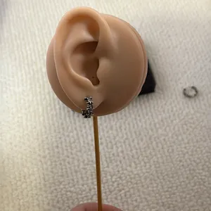 Anchor 13mm Small Hoop Earrings for Men Women,Streetwear Punk Hip Hop Unisex thumbnail 7