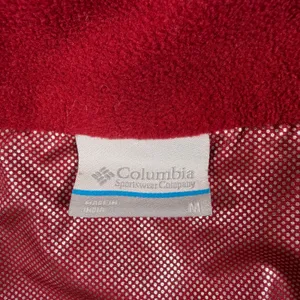Columbia Women’s Red Fleece Hybrid Jacket Small Full Zip Insulated Outdoor thumbnail 3